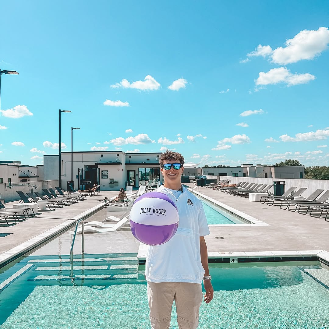 \ud83c\udf0a\u2600\ufe0fTHE BIGGEST POOL PARTY OF THE YEAR IS HERE \u2600\ufe0f\ud83c\udf0a\n\nITS. GOING. DOWN. THIS. FRIDAY. And we're turning our pool into the ULTIMATE HOTSPOT with @dirtydansecu! So, grab your friends, bring the drip, and the biggest inflatables you could find! \n\nWe'll see you on September 5th at 2:00 PM! \n\n