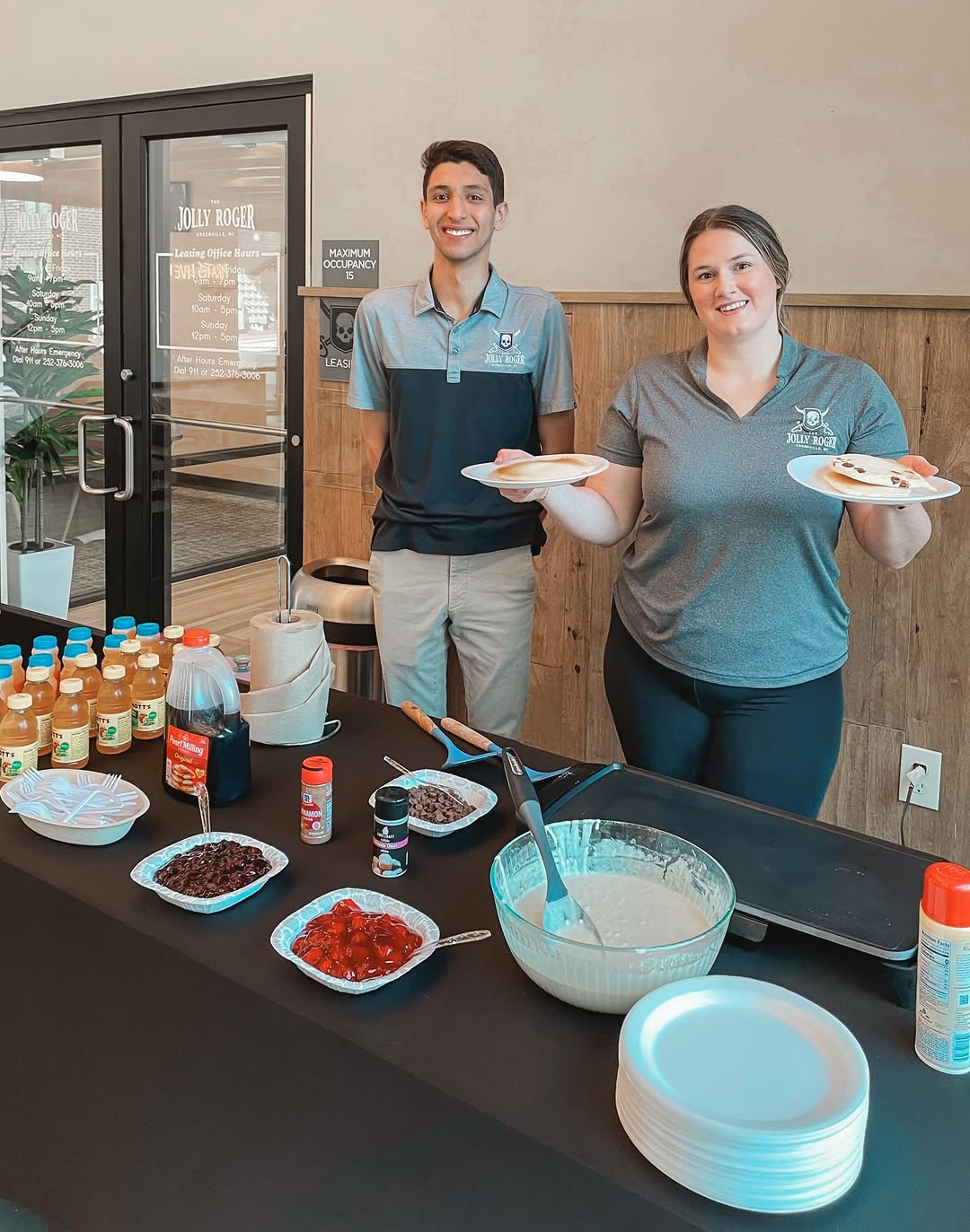 \ud83e\udd5eThanks a BRUNCH for your feedback! \ud83e\udd29\n\nWe hope you loved your fresh hot stack made by our amazing management team! \ud83c\udf7d\ufe0f\u2728 \n\u27a1\ufe0fWe can't wait to see you this Friday at our next event! Mark your calendars! \ud83d\uddd3\ufe0f\n\n