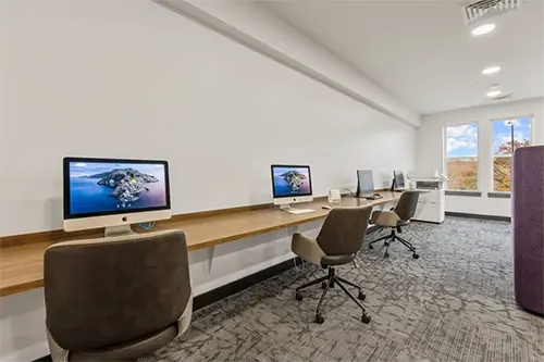 On-site computers and printers, whenever you need them