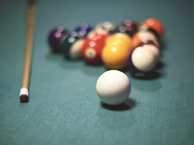 Pool table at The Jolly Roger
