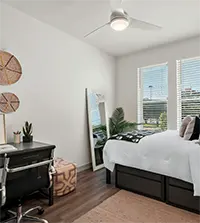 Bedroom at The Jolly Roger for ECU students