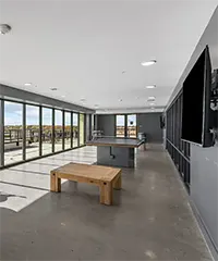 Residents enjoying the outdoor Sky Lounge at The Jolly Roger