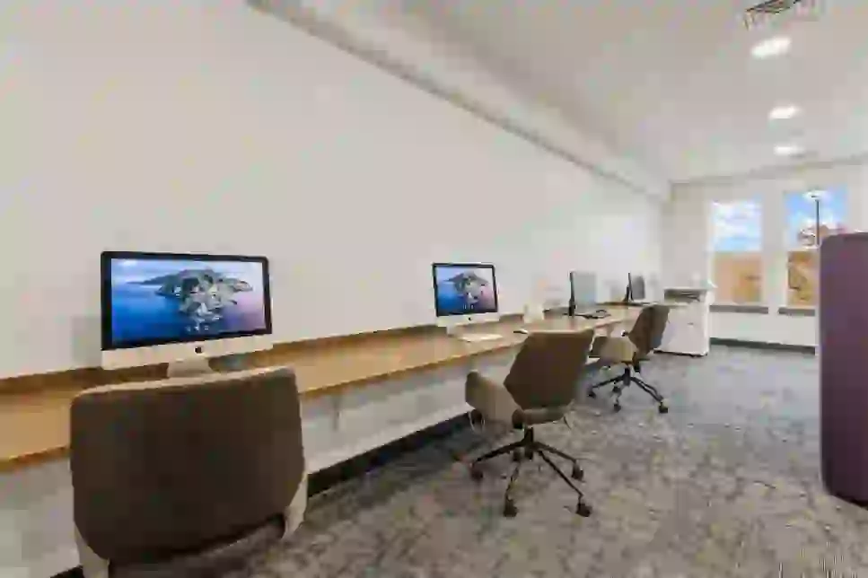 On-site computers and printers, whenever you need them