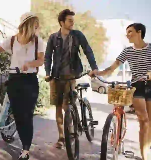 The Jolly Roger residents walking to ECU